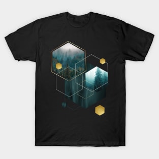 Forest cube gold T-Shirt